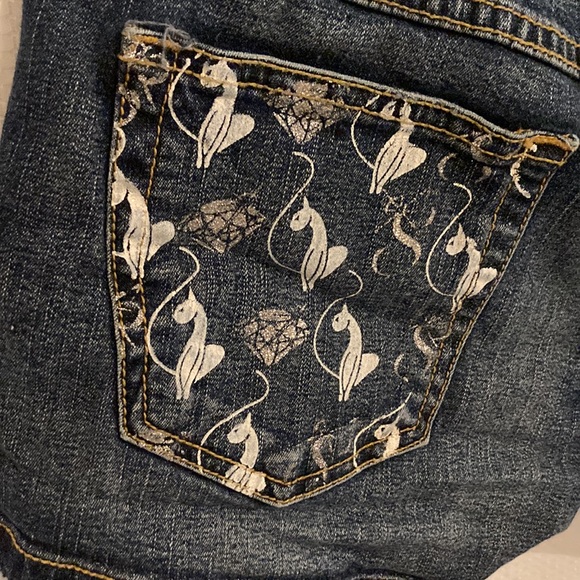 Baby Phat 5 Pocket Stretch Premium Blue Denim Shorts Size 11 y2k shorts - Picture 5 of 10